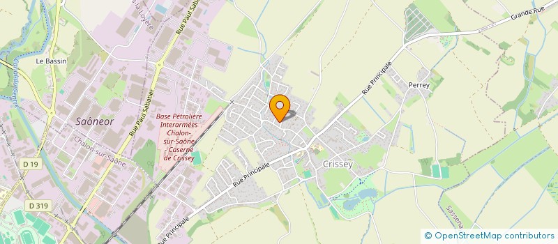 localisation de l'entreprise PECHE CRISSOTINE  CRISSEY