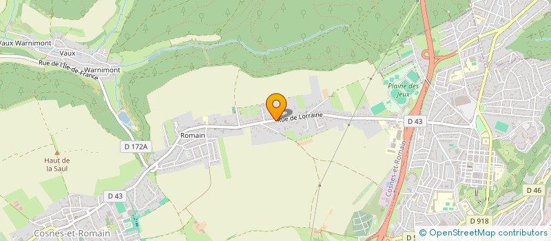 localisation de l'entreprise PECHE DE LOISIR  COSNES-ET-ROMAIN