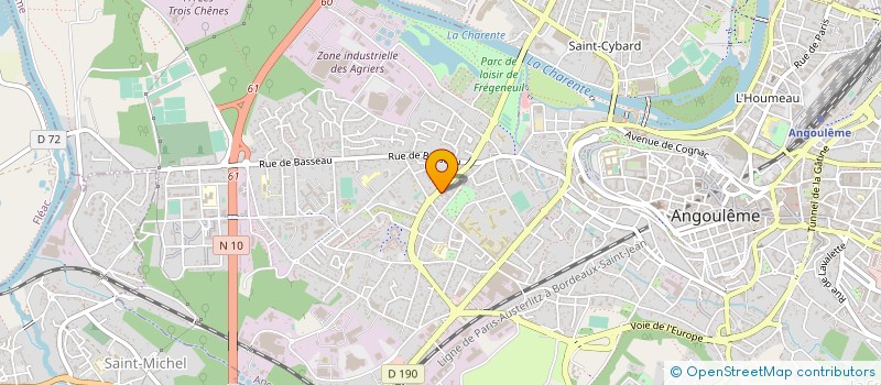 localisation de l'entreprise PECHE ET LOISIR 16 à ANGOULEME