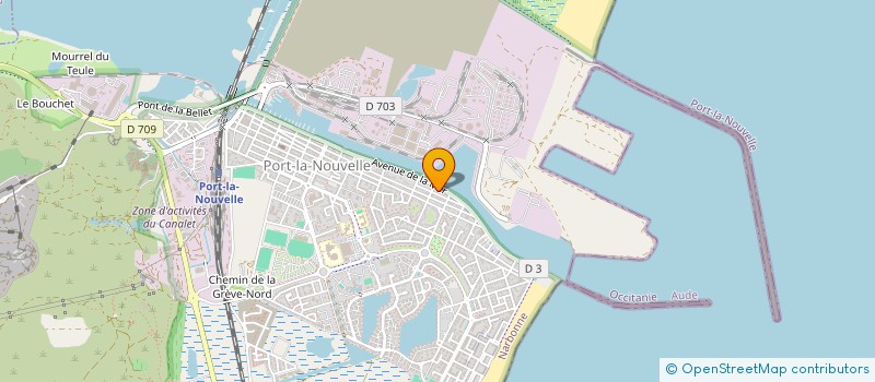 localisation de l'entreprise PECHE ET PASSION  PORT-LA-NOUVELLE