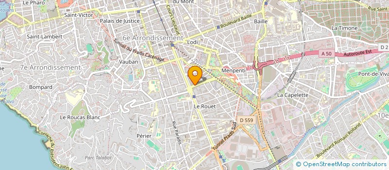 localisation de l'entreprise PECHE & HORIZONS à MARSEILLE