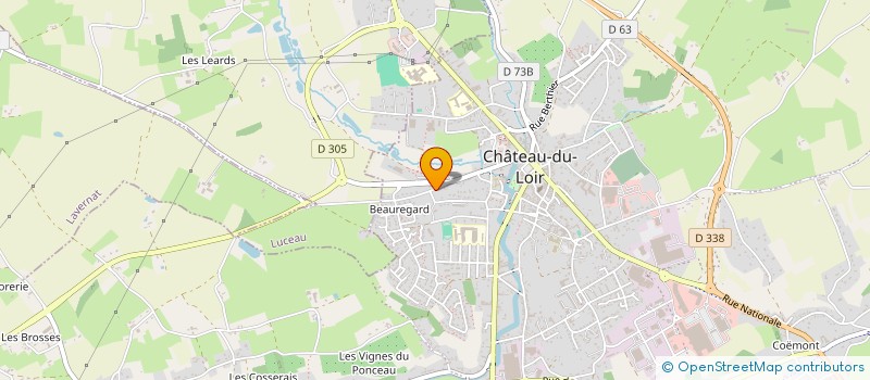 localisation de l'entreprise PECHE LOISIR  MONTVAL-SUR-LOIR