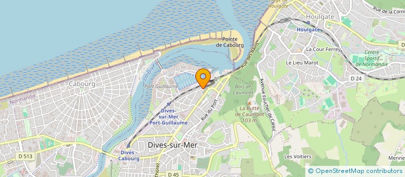 localisation de l'entreprise PECHE LOISIRS NAUTISME DISTRIBUTION à DIVES-SUR-MER