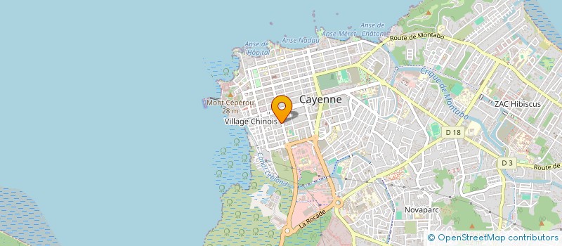 localisation de l'entreprise PECHE MIGNON à CAYENNE