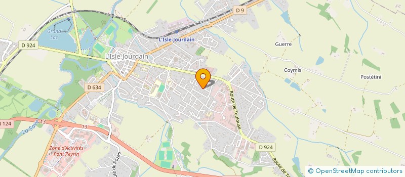 localisation de l'entreprise PECHE PROECTION MILIEU AQUATIQUE  L'ISLE-JOURDAIN