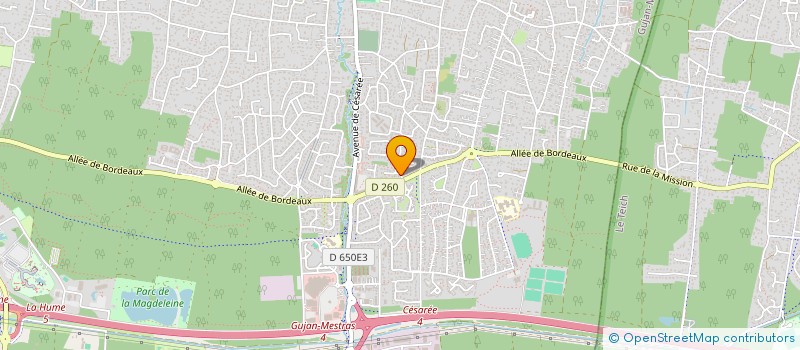 localisation de l'entreprise PECHE SURFCASTING EN GIRONDE  GUJAN-MESTRAS