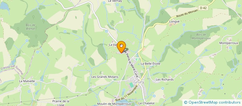 localisation de l'entreprise PECHE TEAM CARPE THE FURIOUS 71  GRURY