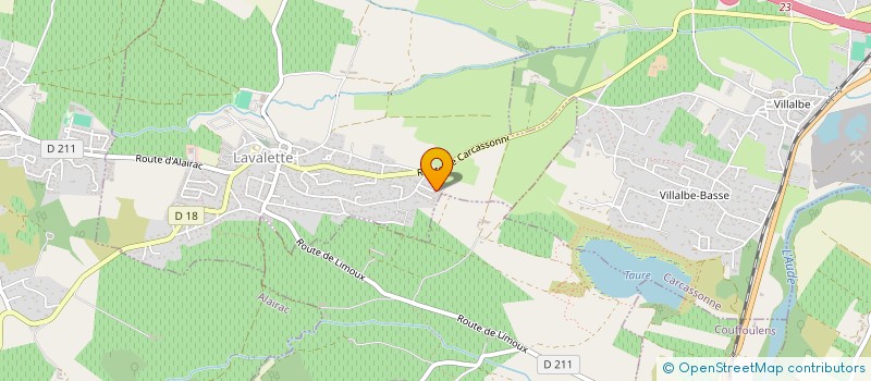 localisation de l'entreprise PECHELEC SARL  LAVALETTE