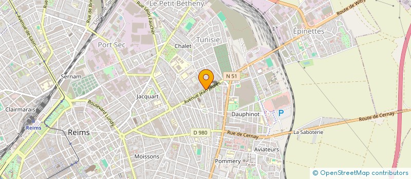 localisation de l'entreprise PECHENARD à REIMS