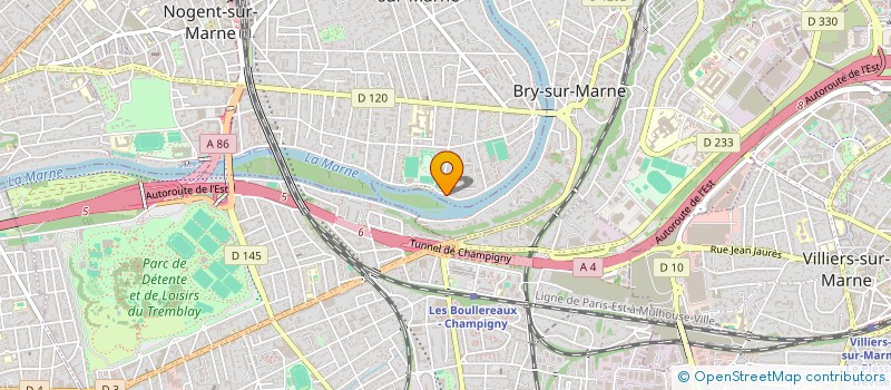localisation de l'entreprise PECHERIES ET PISCICULTURE DU PERREUX à LE PERREUX-SUR-MARNE