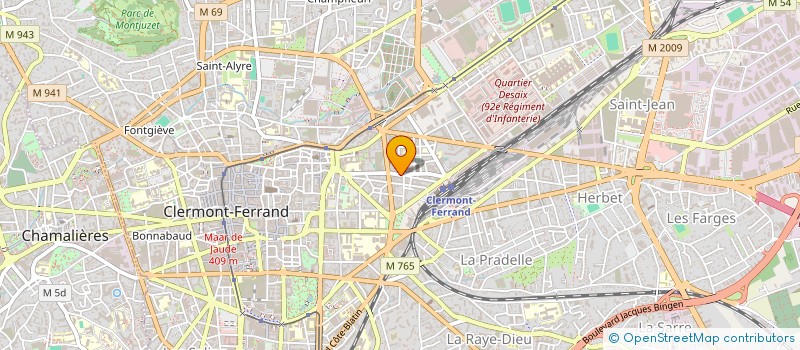 localisation de l'entreprise PECHERIES SABLAISES à CLERMONT-FERRAND