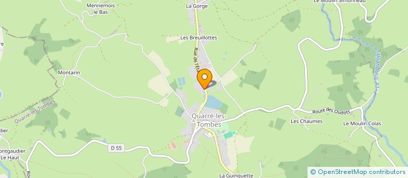 localisation de l'entreprise PECHERY VINS  QUARRE-LES-TOMBES