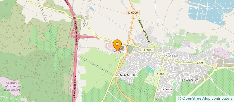 localisation de l'entreprise PECHEUNIVERS  SIGEAN