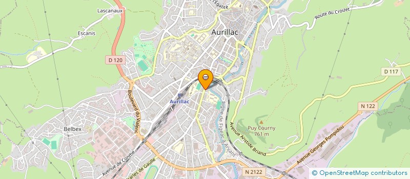 localisation de l'entreprise PECHEUR DES HAUTES TERRES à AURILLAC