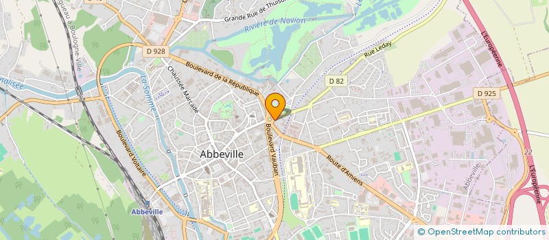 localisation de l'entreprise PECHEURS A LA LIGNE PONTHIEU à ABBEVILLE