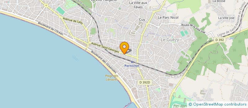 localisation de l'entreprise PECHEURS D ETOILES à LA BAULE-ESCOUBLAC