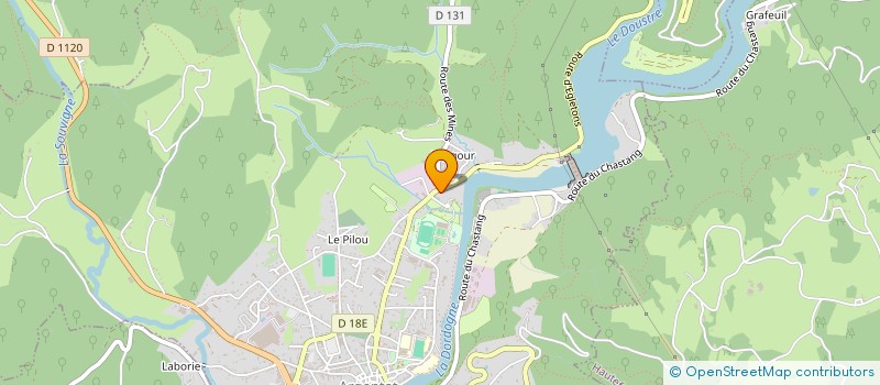 localisation de l'entreprise PECHEURS D'OR à ARGENTAT-SUR-DORDOGNE