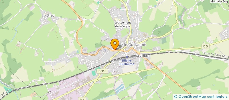 localisation de l'entreprise PECHEURS DES ETANGS DE SILLE PLAGE à SILLE-LE-GUILLAUME