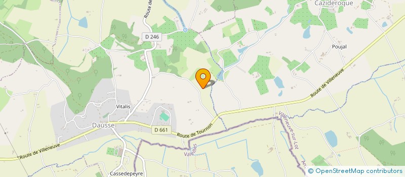 localisation de l'entreprise PECHOULIS  DAUSSE