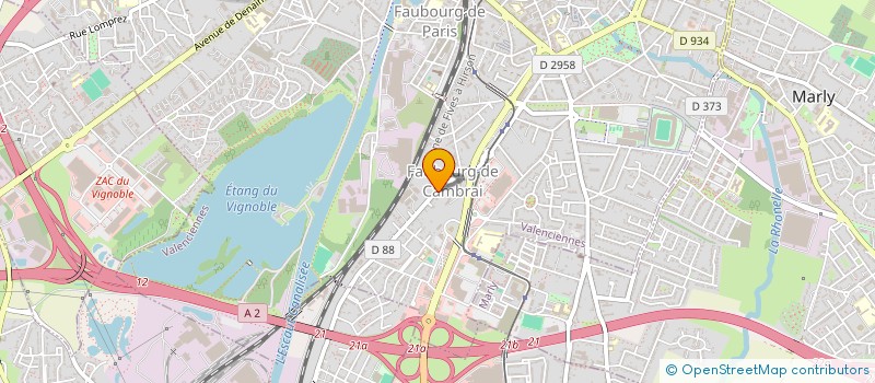 localisation de l'entreprise PECLET IMMO  VALENCIENNES