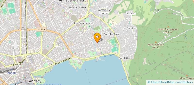 localisation de l'entreprise PECLOZ HOLDING  ANNECY