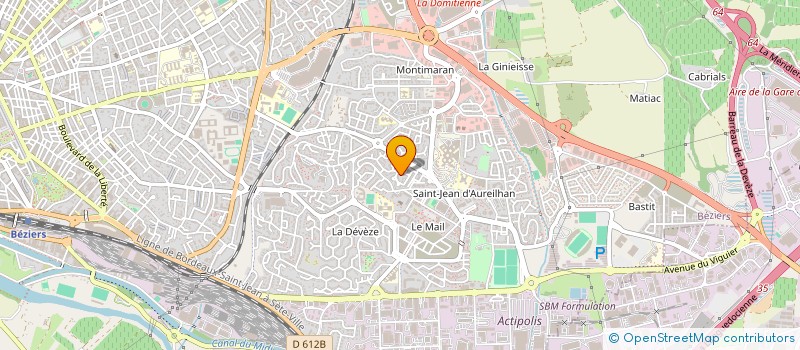 localisation de l'entreprise PECO  BEZIERS