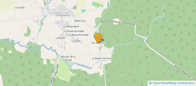 localisation de l'entreprise PECO à CHAMPSECRET