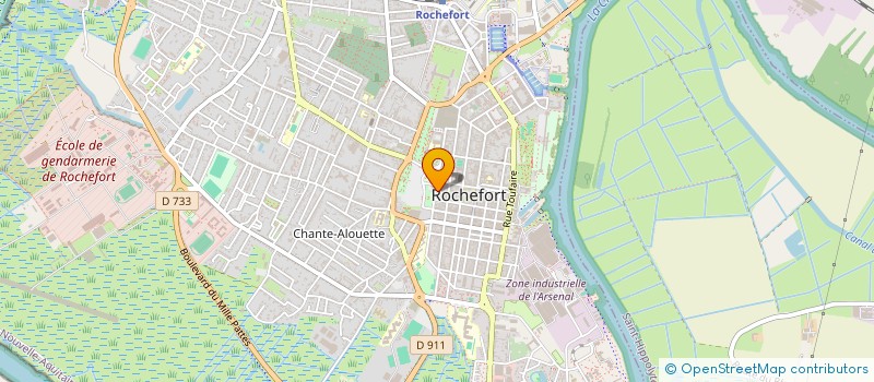 localisation de l'entreprise PECOUDIS à ROCHEFORT