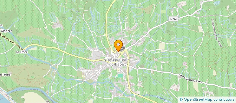 localisation de l'entreprise PECOUL FRERES  CHATEAUNEUF-DU-PAPE