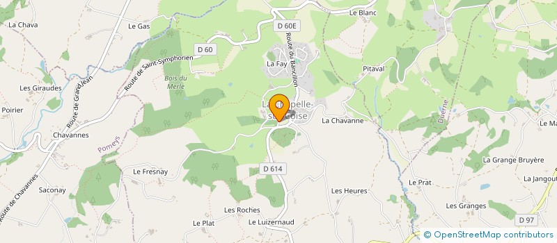 localisation de l'entreprise PECOUS  LA CHAPELLE-SUR-COISE