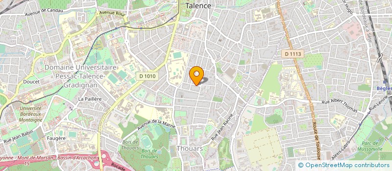 localisation de l'entreprise PECOUT  TALENCE