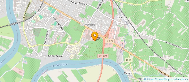 localisation de l'entreprise PECOUT MONTSEGUR  LIBOURNE