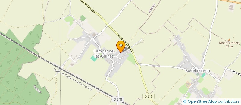 localisation de l'entreprise PECRON FRERES  CAMPAGNE-LES-GUINES