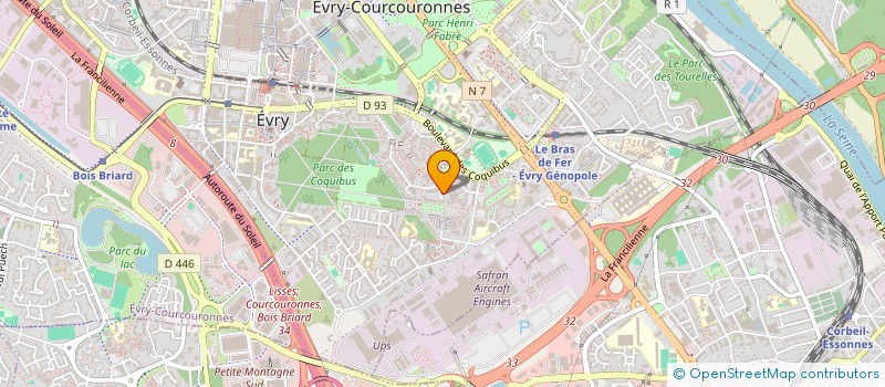 localisation de l'entreprise PECSOL  EVRY-COURCOURONNES