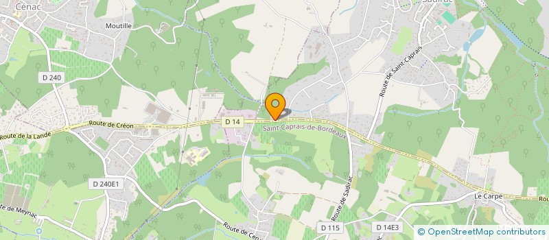 localisation de l'entreprise PECTUS  SADIRAC