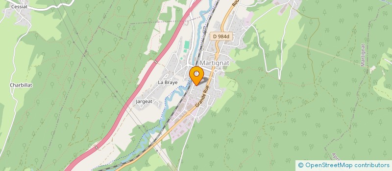 localisation de l'entreprise PECULIA  MARTIGNAT