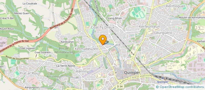 localisation de l'entreprise PECUNIA  QUIMPER