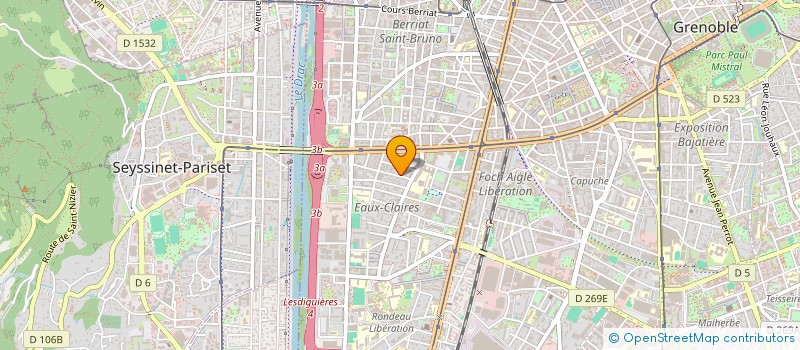 localisation de l'entreprise PEDADOM à GRENOBLE