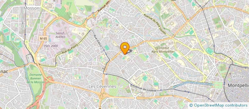localisation de l'entreprise PEDAGOCIRCUS à MONTPELLIER
