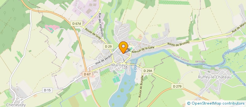 localisation de l'entreprise PEDAGOGIA  MARNAY