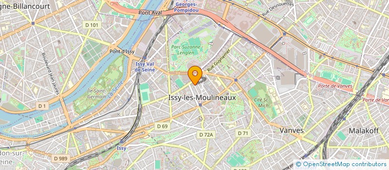 localisation de l'entreprise PEDAGOGIE ET FORMATION à ISSY-LES-MOULINEAUX