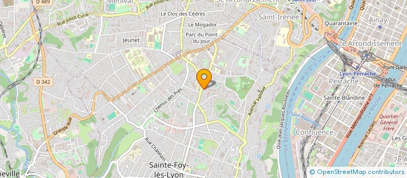 localisation de l'entreprise PEDAGOGIE ET INFORMATIQUE à SAINTE-FOY-LES-LYON