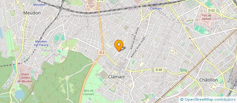 localisation de l'entreprise PEDAGOGIE NOUVELLE COURS MONTAIGNE à CLAMART
