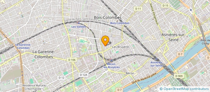 localisation de l'entreprise PEDAGOPSY à ASNIERES-SUR-SEINE