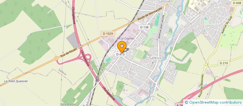 localisation de l'entreprise PEDAL'EAU à SALEUX