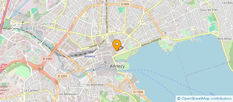 localisation de l'entreprise PEDALE DOUCE SARL à ANNECY