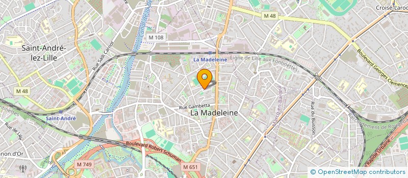localisation de l'entreprise PEDALE MADELEINOISE à LA MADELEINE