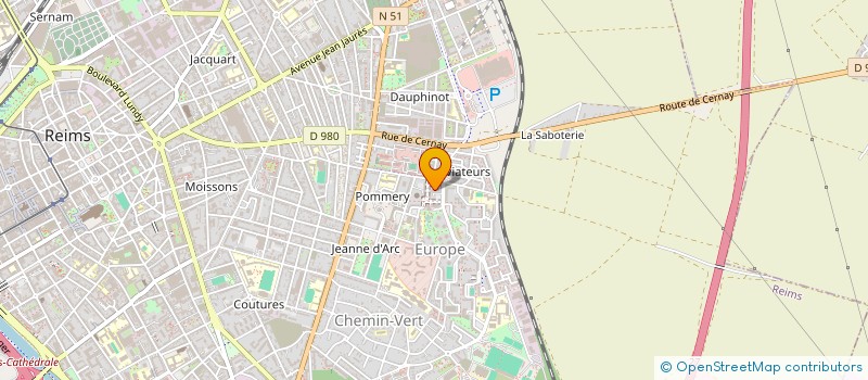 localisation de l'entreprise PEDALE REMOISE  REIMS