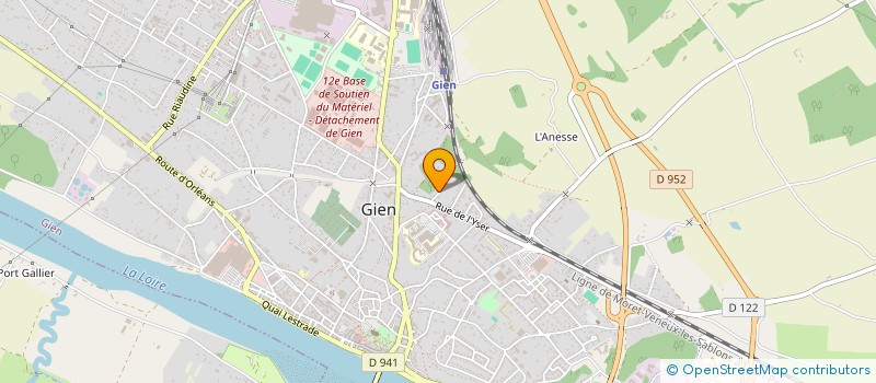 localisation de l'entreprise PEDALEO à GIEN
