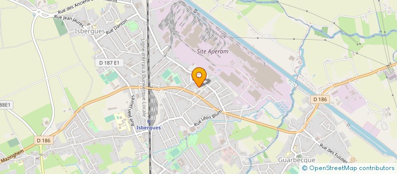 localisation de l'entreprise PEDALPOINT IGNEO FRANCE à ISBERGUES